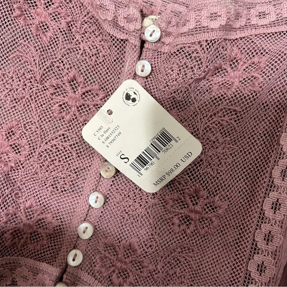 Free People Intimates Still One Lace Trim Cotton Body Suit La Flyer NEW NWT - Picture 7 of 10